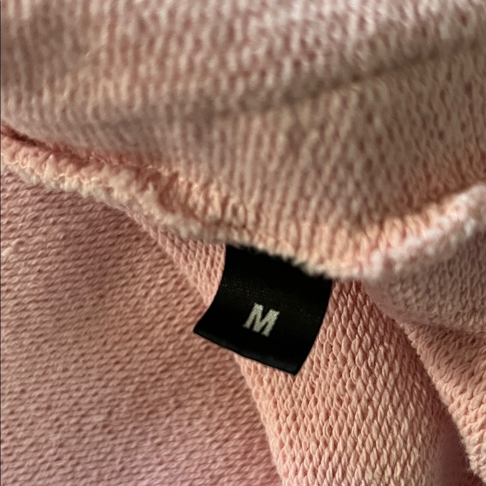 Vetements Embroidered Logo Crewneck Sweatshirt Pink Unisex Sz M - Oversized - Picture 10 of 13